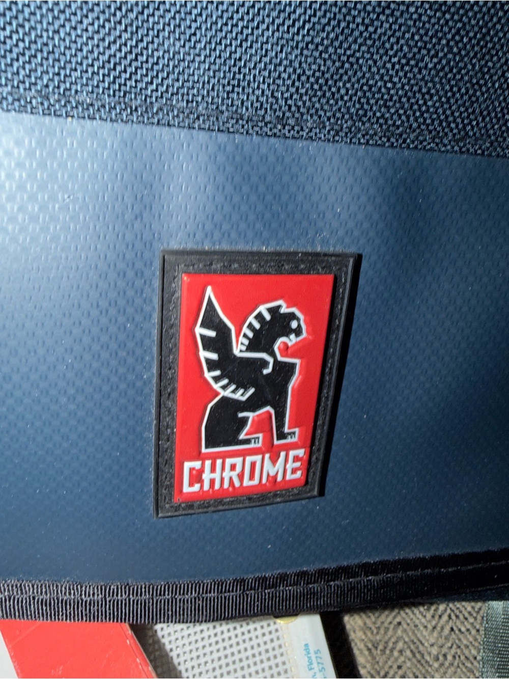 NWT Black Chrome Industries Messenger Bag with red accents! - Picture 5 of 7